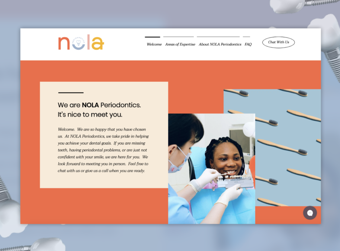 Nola Periodontics homepage