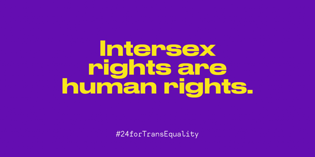 intersex rights are human rights graphic