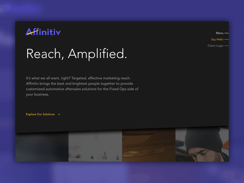 affinitiv homepage