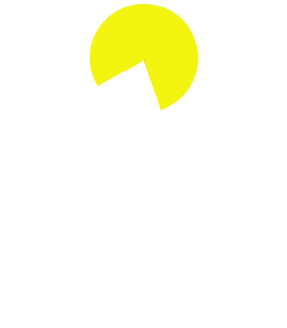 Hands putting together a pie chart with a missing piece