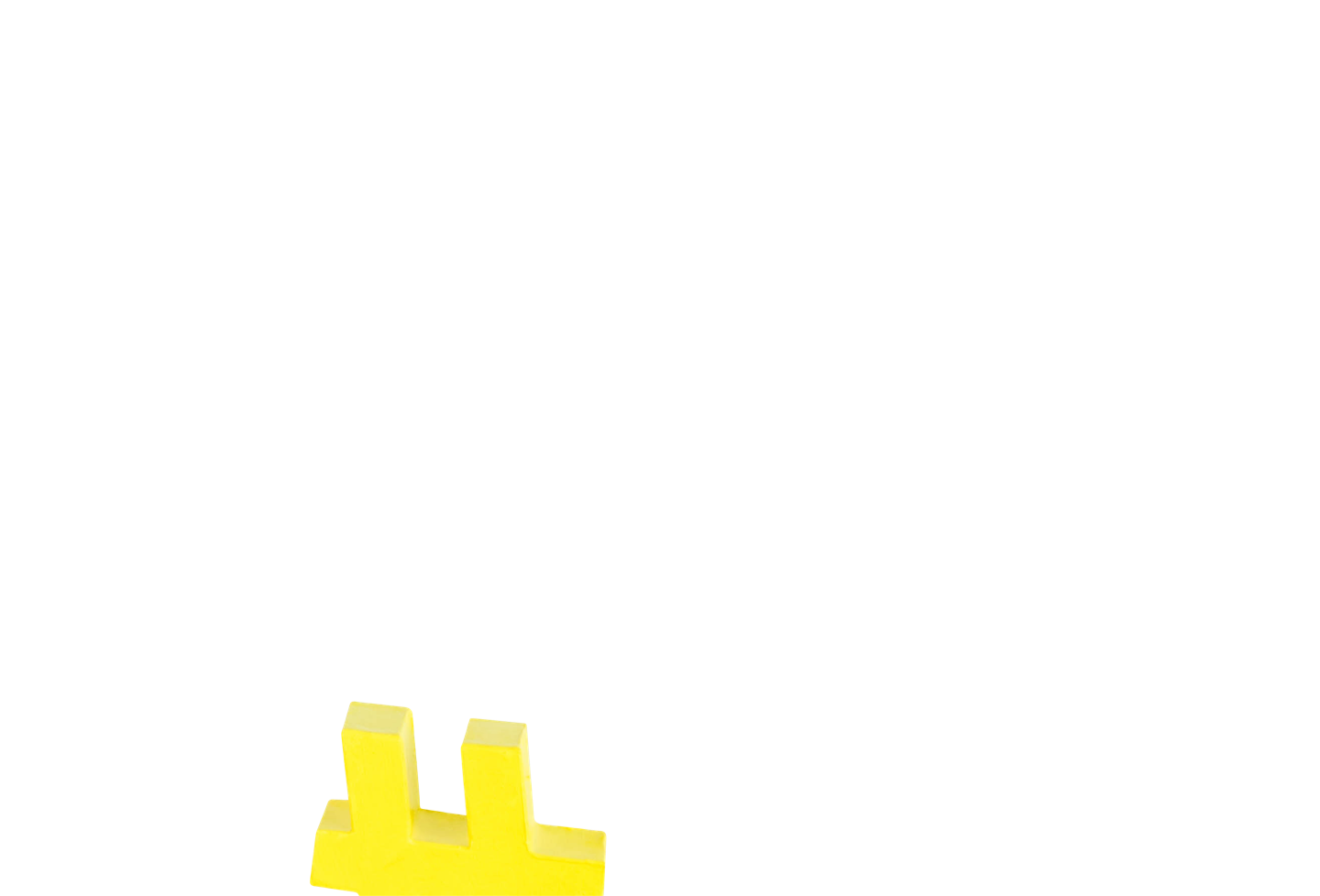 Two hands passing a hashtag along