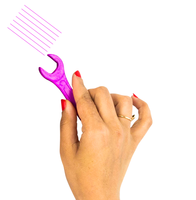 Hand screwing with a wrench