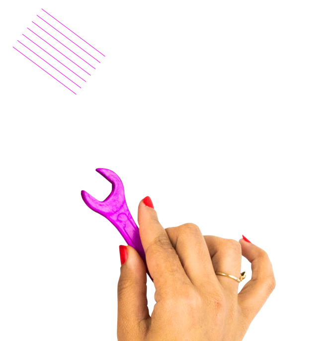 Hand screwing with a wrench