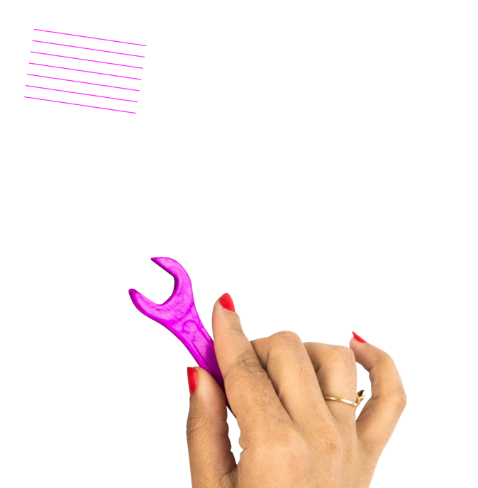 Hand screwing with a wrench