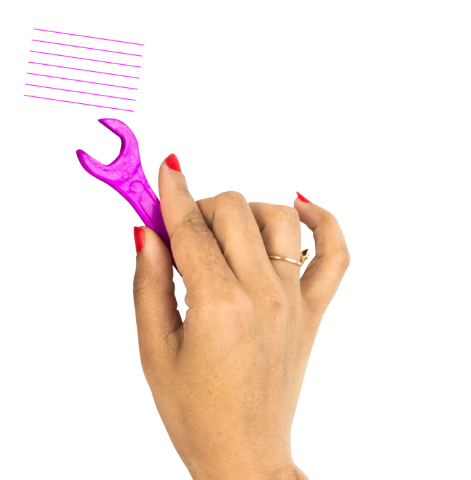 Hand screwing with a wrench