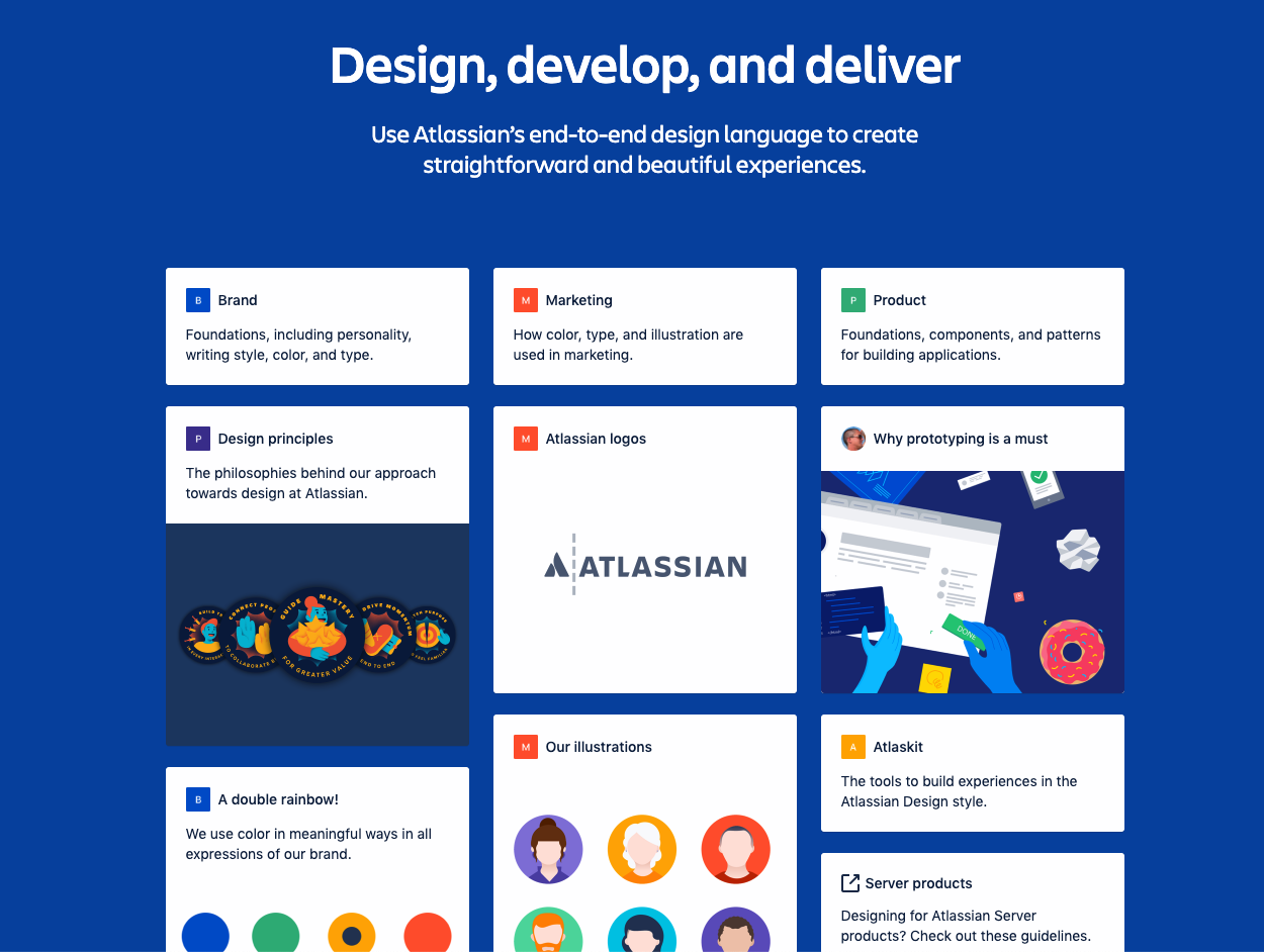 atlassian design system categories