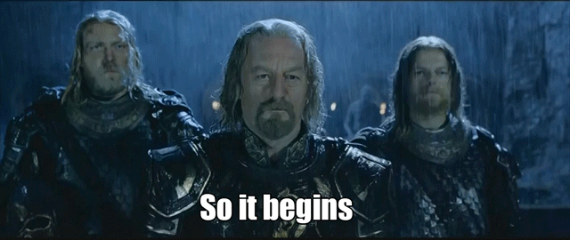 game of thrones character saying "so it begins"