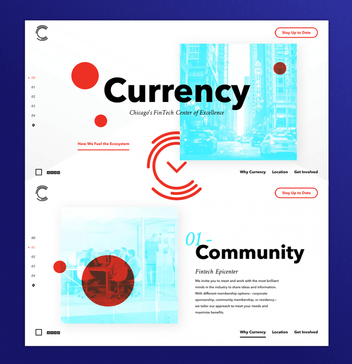 Landing page for Currency