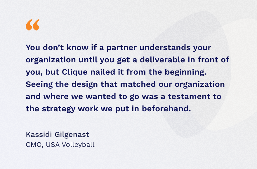 A quote from USA Volleyball.