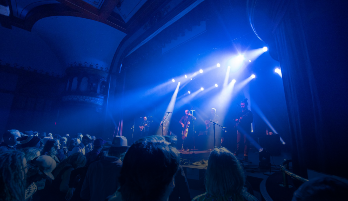 Photo of a concert.